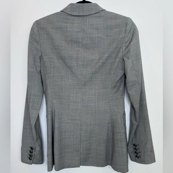 Aritzia Talula Gray wool blend preppy academia Blazer Jacket Women Size 2 - Picture 7 of 7